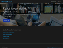 Tablet Screenshot of microsoftazurepass.com